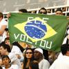 A torcida comemorou a volta de Ronaldo