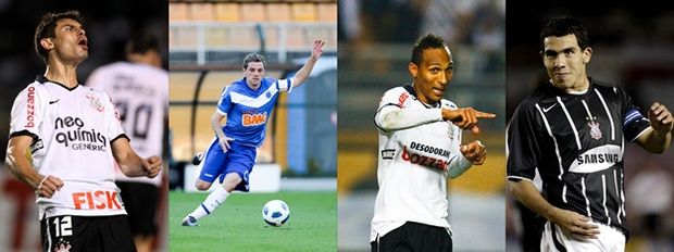 Alex, Montillo, Liedson e Tevez podem formar ataque do Corinthians na disputa da Copa Libertadores d