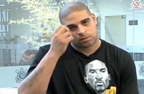Adriano, em entrevista à TV Corinthians