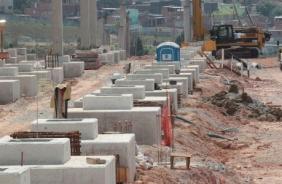 As obras do estádio do Corinthians estão adiantadas