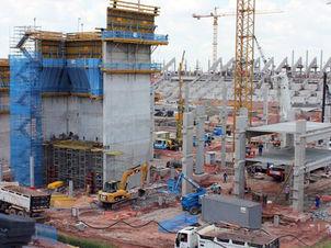 Odebrecht e Corinthians atualizam números da obra do estádio em Itaquera