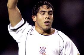 Tevez logo quando chegou ao Corinthians, ainda em 2006