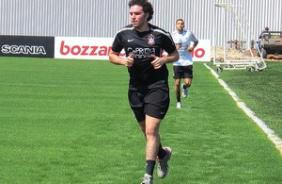 Ugo Casagrande no treino do Corinthians