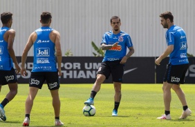 Fagner, Boselli e companheiros no ltimo treino antes do duelo contra o Flamengo, pelo Brasileiro