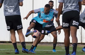 Janderson durante treino do Corinthians na tarde desta quinta-feira