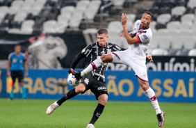 Lucas Piton na estreia do Corinthians no Campeonato Brasileiro 2021, contra o Atltico-MG