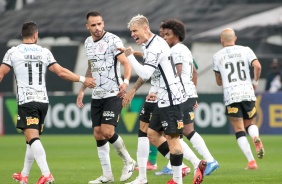 Rger Guedes anotou os dois gols do Corinthians na partida contra o Palmeiras, pelo Brasileiro