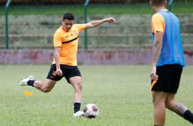 Thomas durante o ltimo treino do Corinthians antes de encarar o Fast pela Copinha