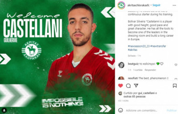 Guilherme Vicentini foi anunciado por clube do Chipre