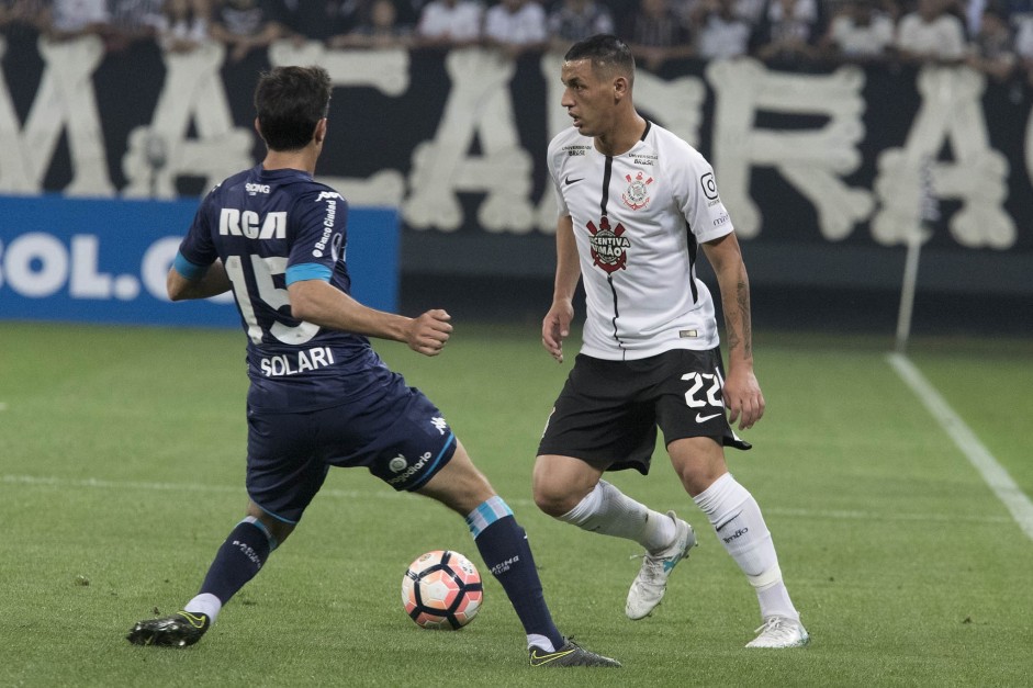 Marciel em ao pelo Corinthians em jogo da Copa Sul-Americana-2017