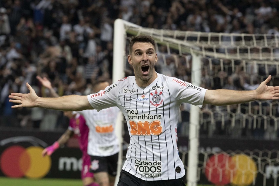 Boselli marcou o segundo gol do Corinthians no jogo contra o Guaran