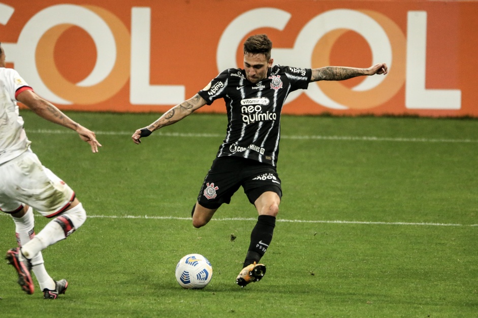 Gustavo Silva durante jogo entre Corinthians e Atltico-GO, pela estreia do Brasileiro 2021