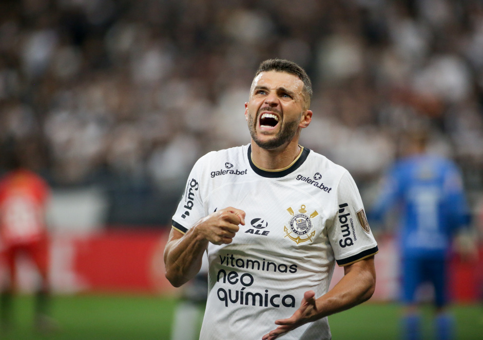 Jnior Moraes durante partida entre Corinthians e Always Ready pela Libertadores