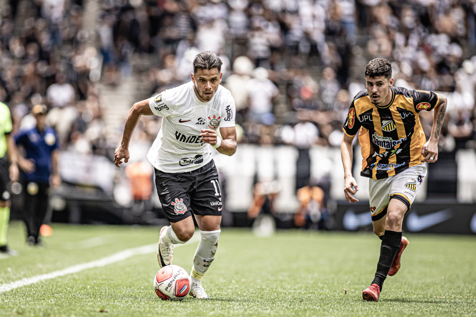 Romero no jogo entre Corinthians e Novorizontino