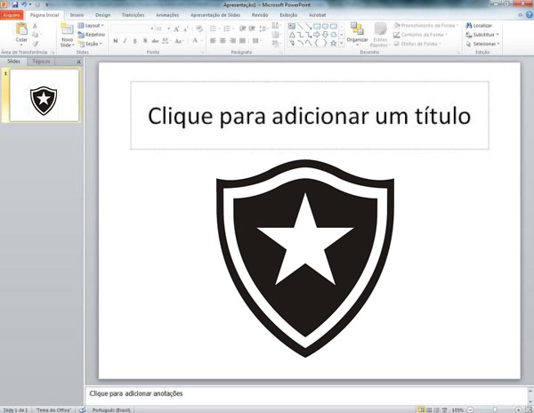 Template do Botafogo pra PowerPoint