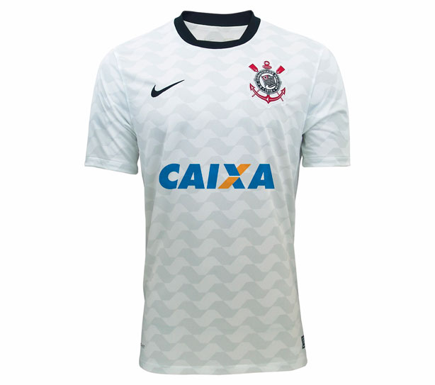 Camisa do Corinthians com patrocnio da Caixa
