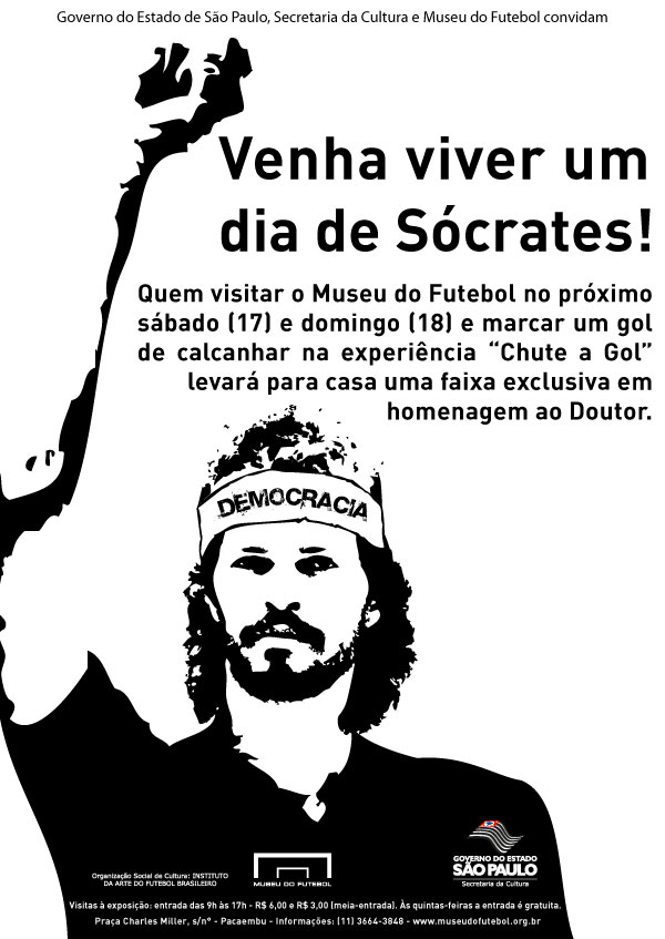 Homenagem ao Sócrates no Museu do Futebol