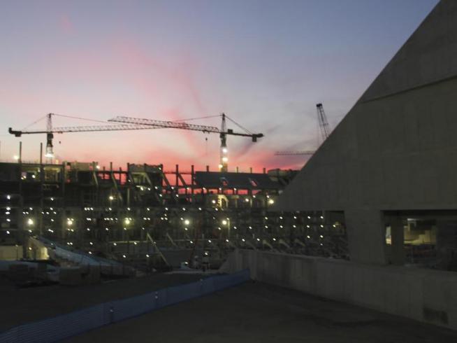 O bonito entardecer em Itaquera