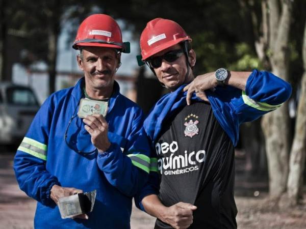 Palmeirense Trabalha nas Obras do Estadio do Corinthians