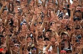 Campeonato brasileiro de 2003; estdio do morumbi; Corinthians 1 x 2 sao paulo; torcedora do Corinthians ;
foto:  daniel augusto jr. 
danieljr@uol. com. br