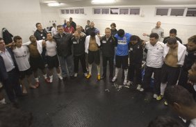 durante partida válida pela Copa do Brasil, jogo de volta, realizada no estádio do Morumbi, zona Sul de São Paulo, nesta quarta-feira a noite