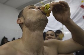 Nilton nos vestiários depois da partida válida pela Copa do Brasil, jogo de volta, realizada no estádio do Morumbi, zona Sul de São Paulo, nesta quarta-feira a noite