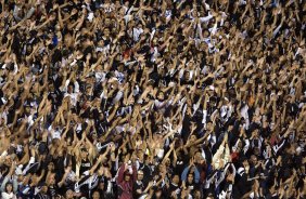SP - CORINTHIANS/SP X GOIAS/GO- ESPORTES - O torcida do Corinthians, durante partida vlida pela Copa do Brasil, jogo de volta, realizada no estdio do Morumbi, zona Sul de So Paulo, nesta quarta-feira a noite