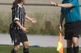 Campeonato Paulista de futebol feminino; Corinthians x Cotia Kurdana; Karina Balestra(e) durante partida realizada hoje, sbado a tarde no estdio do Pacaembu;