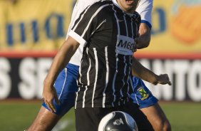 SP - SANTO ANDRE X CORINTHIANS - ESPORTES - durante partida vlida pelo Campeonato Brasileiro da segunda diviso 2008, primeiro turno, realizada no estdio Bruno Jos Daniel, em Santo Andr, municipio de So Paulo, neste sbado a tarde