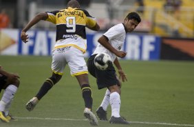 SP - CORINTHIANS/SP X CRICIUMA/SC - ESPORTES - durante partida válida pelo Campeonato Brasileiro da segunda divisão 2008, primeiro turno, realizada no estádio do Pacaembu, zona oeste da cidade, neste sábado a tarde