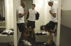 SP - CORINTHIANS/SP X CRICIUMA/SC - ESPORTES - nos vestiários antes da partida válida pelo Campeonato Brasileiro da segunda divisão 2008, primeiro turno, realizada no estádio do Pacaembu, zona oeste da cidade, neste sábado a tarde