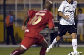 SP - CORINTHIANS/SP X ABC/RN- ESPORTES - durante partida vlida pelo Campeonato Brasileiro da segunda diviso 2008, ltima partida do primeiro turno, realizada no estdio da Pacaembu, neste sbado a tarde