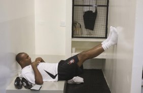 SP - CORINTHIANS/SP X ABC/RN- ESPORTES - nos vestiários antes da partida válida pelo Campeonato Brasileiro da segunda divisão 2008, última partida do primeiro turno, realizada no estádio da Pacaembu, neste sábado a tarde