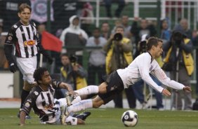 SP - CORINTHIANS/SP X ABC/RN - ESPORTES - durante partida vlida pelo returno do Campeonato Brasileiro da segunda diviso 2008, realizada no estdio do Pacaembu, neste sbado a tarde