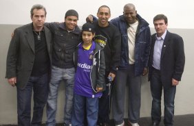 SP - CORINTHIANS/SP X ABC/RN - ESPORTES - nos vestiários antes da partida válida pelo returno do Campeonato Brasileiro da segunda divisão 2008, realizada no estádio do Pacaembu, neste sábado a tarde