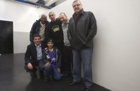 SP - CORINTHIANS/SP X ABC/RN - ESPORTES - nos vestiários antes da partida válida pelo returno do Campeonato Brasileiro da segunda divisão 2008, realizada no estádio do Pacaembu, neste sábado a tarde