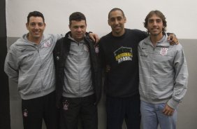 SP - CORINTHIANS/SP X ABC/RN - ESPORTES - nos vestiários antes da partida válida pelo returno do Campeonato Brasileiro da segunda divisão 2008, realizada no estádio do Pacaembu, neste sábado a tarde