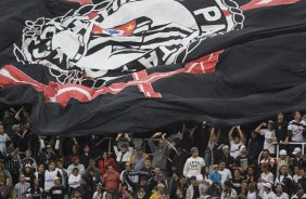 durante a partida de estreia do Corinthians na segunda diviso do Campeonato Brasileiro de 2008, realizada no estdio do Pacaembu, zona oeste de So Paulo, neste sbado a tarde