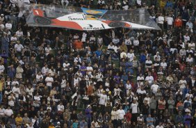 durante a partida de estreia do Corinthians na segunda diviso do Campeonato Brasileiro de 2008, realizada no estdio do Pacaembu, zona oeste de So Paulo, neste sbado a tarde