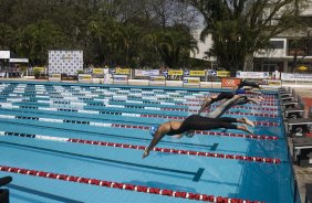 NATACAO - Piscina do Corinthians esta manh durante o Trofeu Jos Finkel de Natacao que acontece nas piscinas do Corinthians