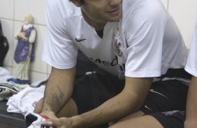 BSB - BRASILIENSE/BSB X CORINTHIANS/SP - ESPORTES - nos vestiários antes da partida válida pelo returno do Campeonato Brasileiro da segunda divisão de 2008, realizada no estádio Serejao/Serejão, nesta terca-feira a noite