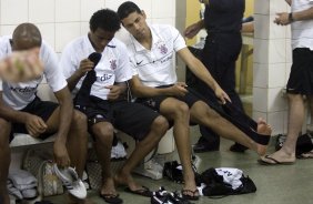 BSB - BRASILIENSE/BSB X CORINTHIANS/SP - ESPORTES - nos vestirios antes da partida vlida pelo returno do Campeonato Brasileiro da segunda diviso de 2008, realizada no estdio Serejao/Serejo, nesta terca-feira a noite