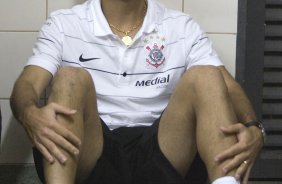 BSB - BRASILIENSE/BSB X CORINTHIANS/SP - ESPORTES - nos vestirios antes da partida vlida pelo returno do Campeonato Brasileiro da segunda diviso de 2008, realizada no estdio Serejao/Serejo, nesta terca-feira a noite