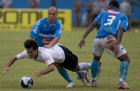 SP - SAO CAETANO/SP X CORINTHIANS/SP - ESPORTES - durante partida válida pelo returno do Campeonato Brasileiro da segunda divisão de 2008, realizada no estádio Brinco de Ouro da Princesa, em Campinas, neste sábado a tarde