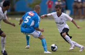 SP - SAO CAETANO/SP X CORINTHIANS/SP - ESPORTES - durante partida válida pelo returno do Campeonato Brasileiro da segunda divisão de 2008, realizada no estádio Brinco de Ouro da Princesa, em Campinas, neste sábado a tarde