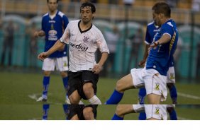 SP- CORINTHIANS/SP X SANTO ANDRE/SP - ESPORTES - durante partida válida pelo returno do Campeonato Brasileiro da segunda divisão de 2008, realizada no estádio do Pacaembu, zona oeste da cidade, neste sábado a tarde