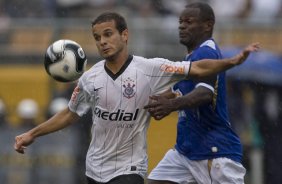 SP- CORINTHIANS/SP X SANTO ANDRE/SP - ESPORTES - durante partida válida pelo returno do Campeonato Brasileiro da segunda divisão de 2008, realizada no estádio do Pacaembu, zona oeste da cidade, neste sábado a tarde