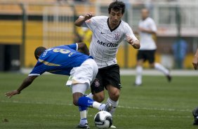 SP- CORINTHIANS/SP X SANTO ANDRE/SP - ESPORTES - durante a partida válida pelo returno do Campeonato Brasileiro da segunda divisão de 2008, realizada no estádio do Pacaembu, zona oeste da cidade, neste sábado a tarde