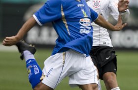 SP- CORINTHIANS/SP X SANTO ANDRE/SP - ESPORTES - durante a partida válida pelo returno do Campeonato Brasileiro da segunda divisão de 2008, realizada no estádio do Pacaembu, zona oeste da cidade, neste sábado a tarde