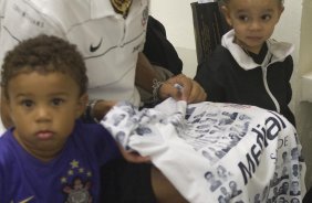 SP - CORINTHIANS/SP X AVAI/SC - ESPORTES - nos vestiários antes da partida válida pelo returno do Campeonato Brasileiro Serie B, realizado no estádio do Pacaembu, zona oeste da cidade, neste sábado a tarde